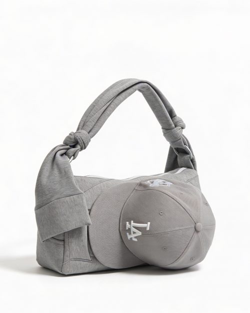 Bolso Gorra LA Gris Bordado
